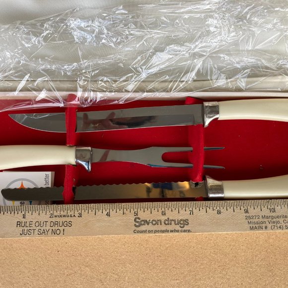 Vintage Forgecraft Carving Cutlery Set - Picture 1 of 6